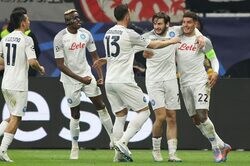 絶好調ナポリ、CLでも強さを発揮！…鎌田先発のフランクフルトに敵地で2発完勝