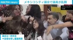 髪を引っ張り合い…メキシコ市議会で女性議員らが“乱闘”の異常事態 透明性監督機関の解散巡り