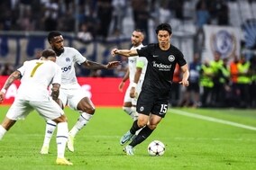 鎌田大地、UEFAが選ぶマルセイユ戦のMVPに輝く「エネルギーに満ち溢れ…」