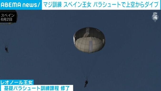 訓練するレオノール王女ら