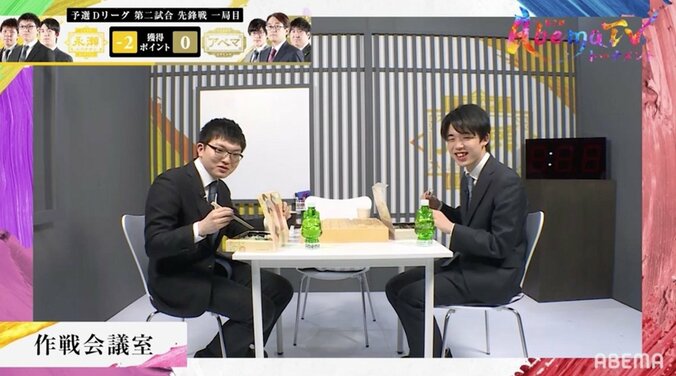 早指し戦で早食い！？藤井聡太七段“もぐもぐタイム”8分で終了にファンどよめき「弁当食うのはえー」／将棋・AbemaTVトーナメント 1枚目