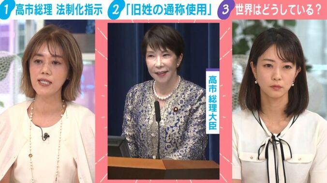 中室牧子氏と下村彩里キャスター
