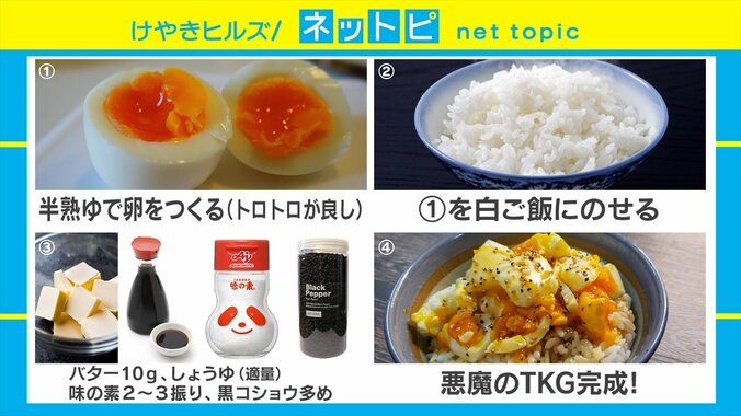 半熟卵×バター×しょうゆ トロトロで濃厚 “悪魔のように魅力的”なTKGが話題 2枚目
