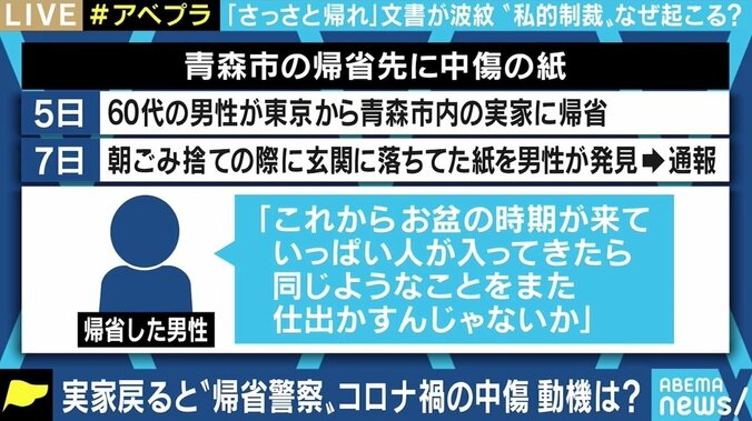 青森「さっさと帰れ」文書は正当な非難？ PCR検査“陰性”の曖昧さも “帰省警察”からみえる課題 1枚目