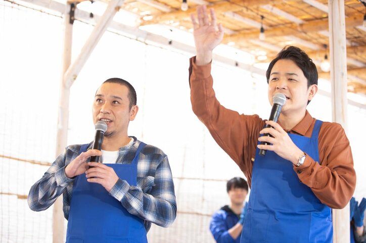 千鳥がギネス記録 “20メートル”巨大イカゲソ串を完成