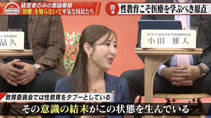 【写真・画像】「子どもに母親が言えるのは『妊娠だけはしないでね』」 性教育こそ医療を学ぶべき原点？ 「早いうちから根本の教育を」　1枚目