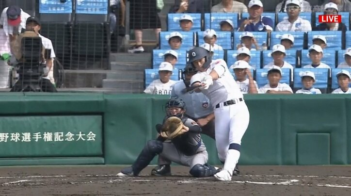 斎藤佑樹も「鳥肌」！打った瞬間にわかる場内“確信弾” 沖縄尚学、4番の貫禄・仲田侑仁選手の特大2ランに「いった！！」「打ちそうな顔してた」