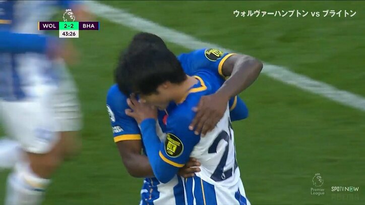 三笘薫、プレミア劇的初ゴール！ 満面の笑みで駆け寄ったエクアドル代表DFの振る舞いにファンほっこり「いいやつ」「愛されてる」