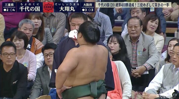 超レア“鼻血待った”からの“鼻ティッシュ相撲”大翔丸、流血も鼻にティッシュ詰めて快勝