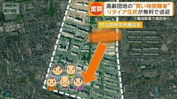建て替えで商店街から離れてしまう人が続出