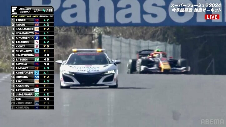 【写真・画像】「NSX格好良すぎ」「SC速いw」日本最速レースで“幻のスポーツカー”が話題 速すぎるセーフティカーにレーサーも脱帽　1枚目