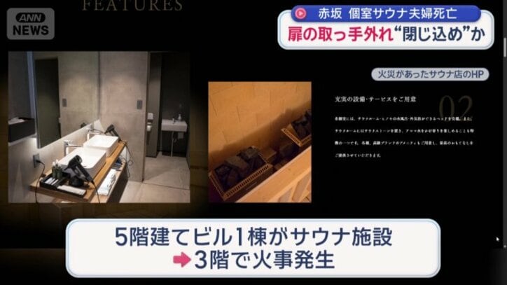 5階建てビルの3階で火災発生