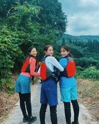 河北麻友子＆堀田茜＆谷まりあの“出川ガールズショット”に絶賛の声「3人しか勝たん」「お姉さん組最高」