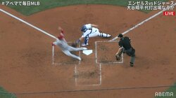 大谷翔平の“相棒”イグレシアス、左足を滑り込ませる好走塁 「際どい」「球審よく見てる」