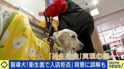 盲導犬ユーザーが経験する“入店拒否”…当事者「数え切れないくらいある」衛生&法律面で誤解も
