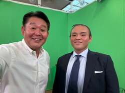 花田虎上、大相撲解説後に湊川親方が訪問したことを報告「顔をだしてくれました」