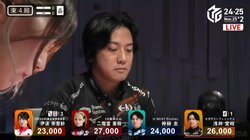 牌が壊れちゃうっ！筋肉雀士、会心の1万8000点に倒牌する手に力が入りすぎてブルブル状態「マッスルインパチ！」／麻雀・Mリーグ