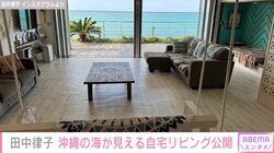 「久しぶりの我が家」田中律子、自宅リビングから見える沖縄の風景を披露