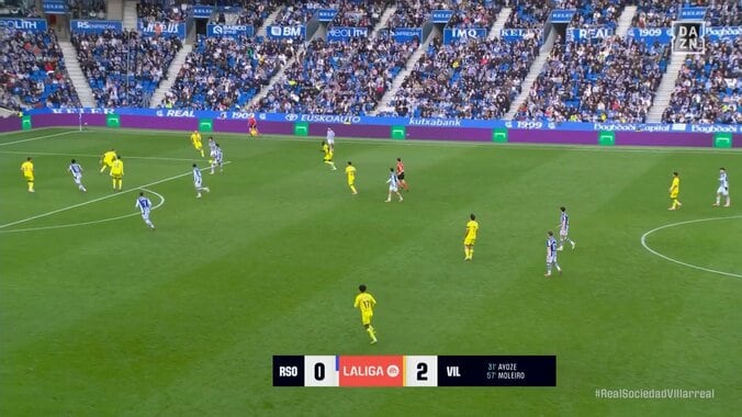 「めちゃくちゃきれてる」久保建英、今季初アシスト！相手4人の包囲網を打ち破る絶妙ラストパスでゴールをお膳立て「1人で4人を引きつける天才」 5枚目