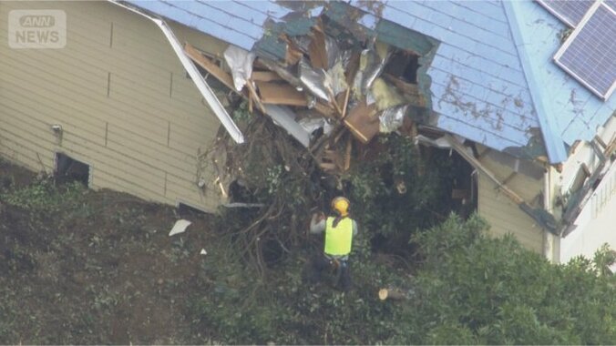 「なぜうちの裏側だけ」台風25号による土砂崩れで妻を亡くした男性が原因究明求める 3枚目