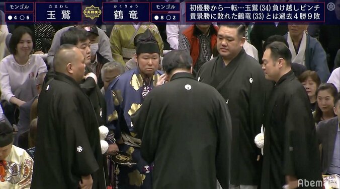 阿武松親方の“ドラマティック”な場内アナウンスが話題　解説・旭道山はヒヤヒヤ「ホント不器用なんだから」 1枚目