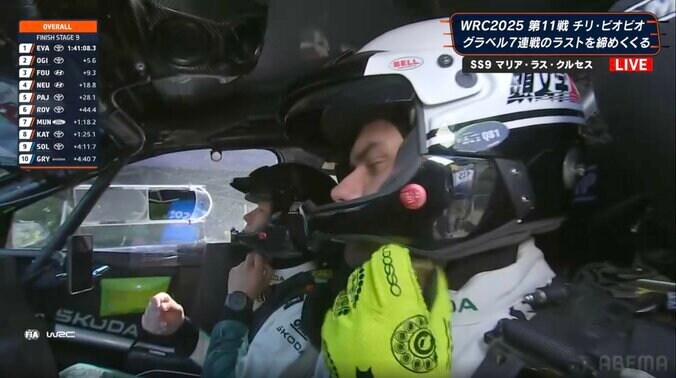 「頭文字Dのままだ！」 世界ラリーで個性派ヘルメットに脚光！ 日本で“お馴染み”パンダカラーに中継も異例の注目 2枚目