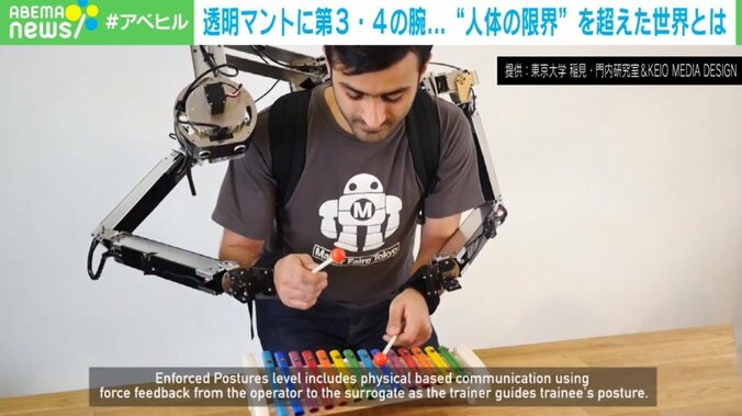 透明マントに6本目の指…SF感あふれるアイデアが現実に? 人体の限界を超える、研究者の挑戦 2枚目