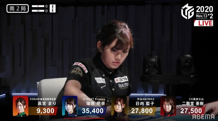 百花繚乱、今期初の女性卓 美人4選手の「かわいい」が大渋滞にファンも大喜び/麻雀・Mリーグ