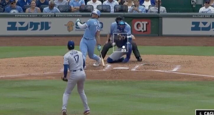 【写真・画像】球場騒然！ 大谷翔平、とんでもない“剛速球”「見たことない」 打者ドン引き… 浮き上がる164キロ“火の玉ストレート”「打てるわけない」　1枚目