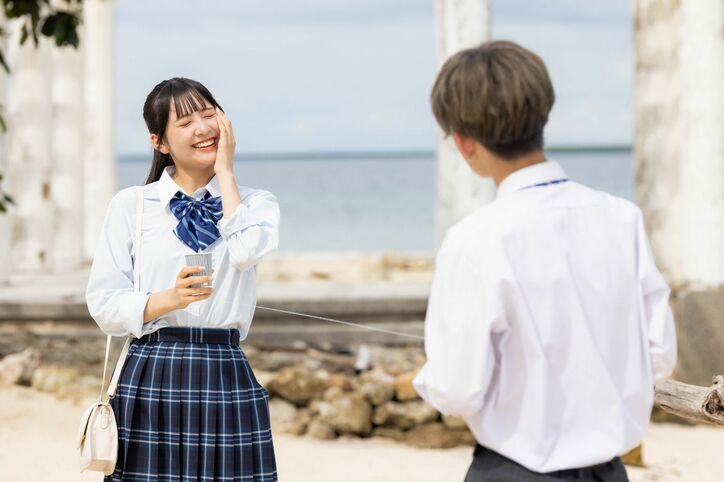 高1女子、好きな男子に糸電話で告白！ノンスタ井上絶賛「可愛いこと考える」『今日好き』セブ島編第5話