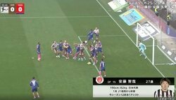 マジかよ…！？ 日本代表・安藤智哉、衝撃の“190cm豪快ヘッド”炸裂「飛んできた！」驚異のジャンプ力→打点の高い一撃