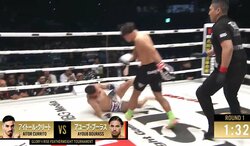 倒された選手が“まさか”の方法で戦線復帰 立ち技の試合で“激レア”シーンに会場騒然 「そんな魅せ方…」識者困惑