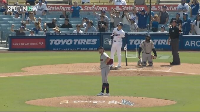 【映像】大谷の特大ホームランで投手“確信ガックリ”