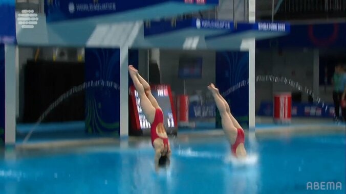 飛込競技最大の醍醐味“ノースプラッシュ”が決まった瞬間