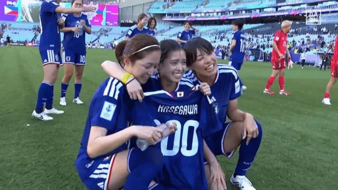 【写真・画像】「一番難しいのを…」なでしこFWの“迫力スライディング弾”にOG岩渕真奈も驚愕！千葉玲海菜は「狙い通り」とニヤリ【女子アジアカップ】　1枚目