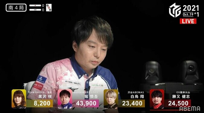 ようやく“堀DAY”到来 堀慎吾が今期初トップ あっさり味の「嬉しいです」も顔はニコニコ／麻雀・Mリーグ 2枚目