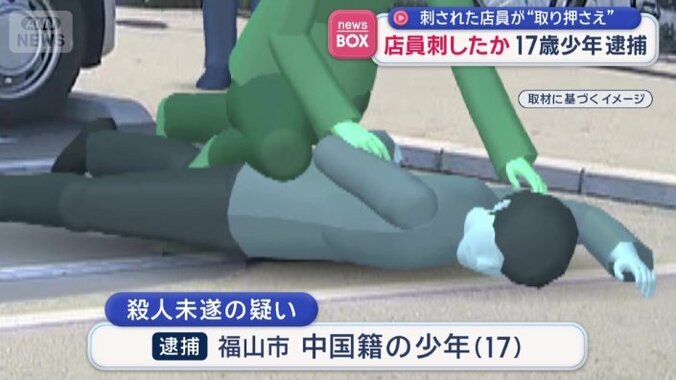 殺人未遂の疑いで現行犯逮捕