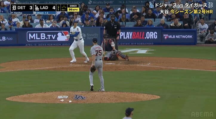 【映像】大谷の特大ホームランで投手“確信ガックリ”