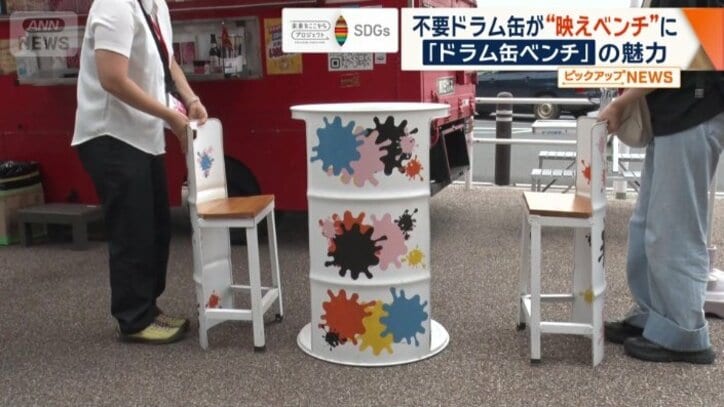 側面の部分を引っ張り出すと、なんと椅子が