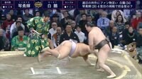 落ち着いた取り口の白鵬