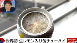 レモンスライスが浮かび上がる！世界初の缶チューハイ“未来のレモンサワー”が話題「蓋を開けた瞬間のワクワク感」「3年半をかけて開発」
