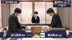 藤井聡太七段、3年連続で勝率8割超え維持なるか　出口若武四段と対局開始／将棋・棋王戦予選