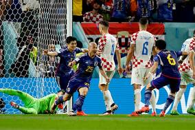 【W杯】前田大然が先制ゴール！　日本、クロアチアに1-0リードでハーフタイムへ