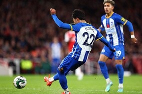 2戦連発のMF三笘薫！　左サイドで“脅威”であり続けた存在に現地メディアも大絶賛「素晴らしいプレー」