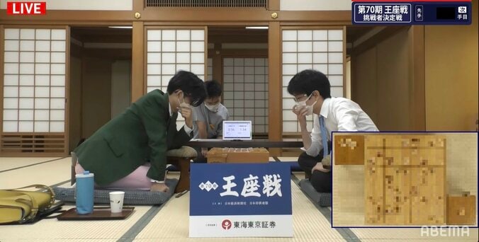 豊島将之九段が優位に立つ 大橋貴洸六段は終盤戦で逆転なるか／将棋・王座戦挑戦者決定戦 1枚目