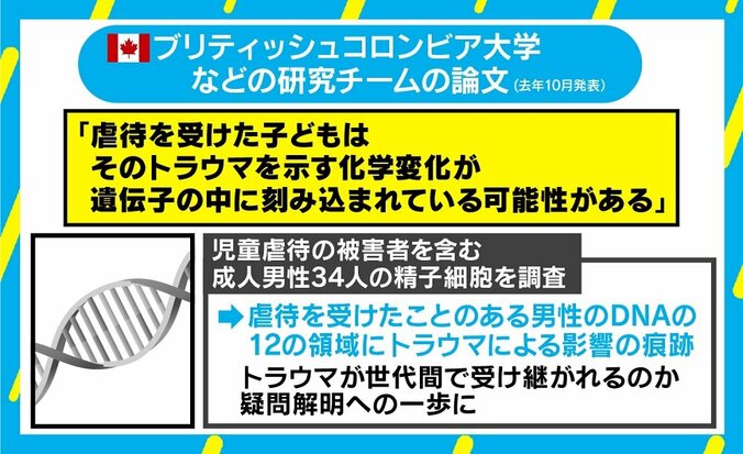 虐待の痕跡はDNAに残る可能性 遺伝子研究家「裁判の証拠になりえる」 2枚目