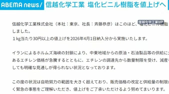 信越化学工業のHP