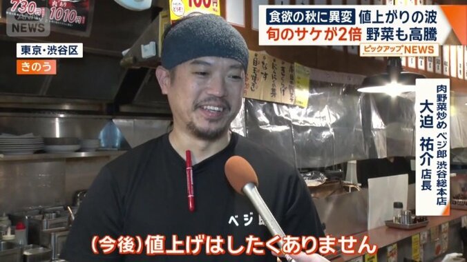 肉野菜炒め ベジ郎 渋谷総本店　大迫祐介店長