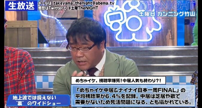 カンニング竹山、視聴率低迷のフジテレビ叩きに反論「こういう時こそ俺たちが頑張るんだろ」 1枚目