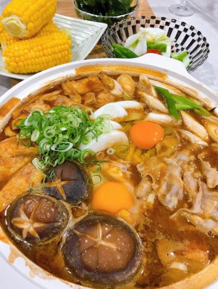  渡辺美奈代、夫のリクエストで作った夕食を公開「大きいお鍋で作ります」 